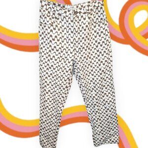 Cotton On High Rise Super Stretch Straight Leg Wavy Geometric Printed Jeans SZ 6